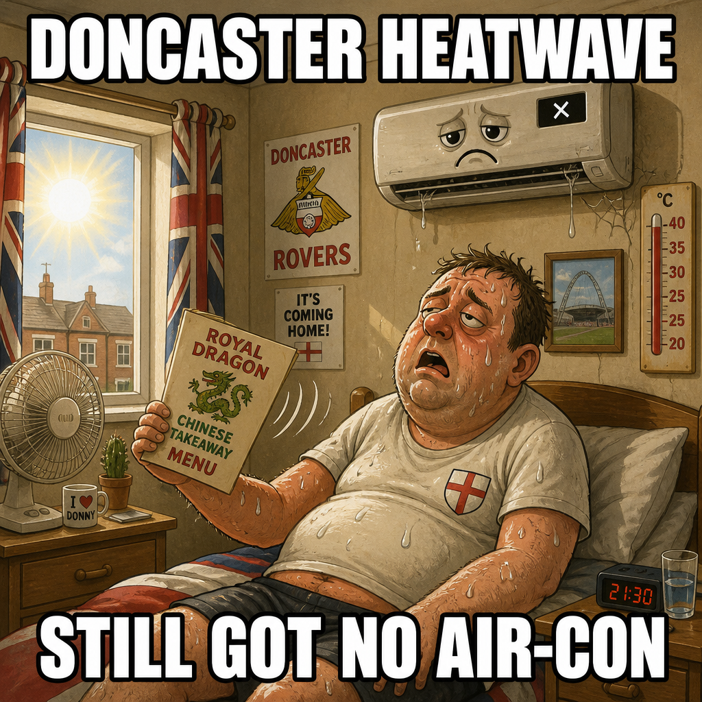 Doncaster heatwave. Still got no air-con.